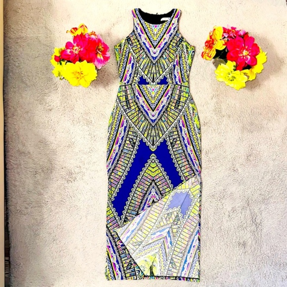 Kaleidoscope printed maxi dress